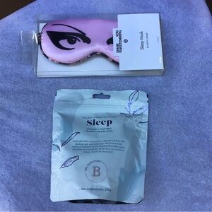 New Diane Von Furstenberg Pink Sleep Mask & Bathologist Sleep Soak